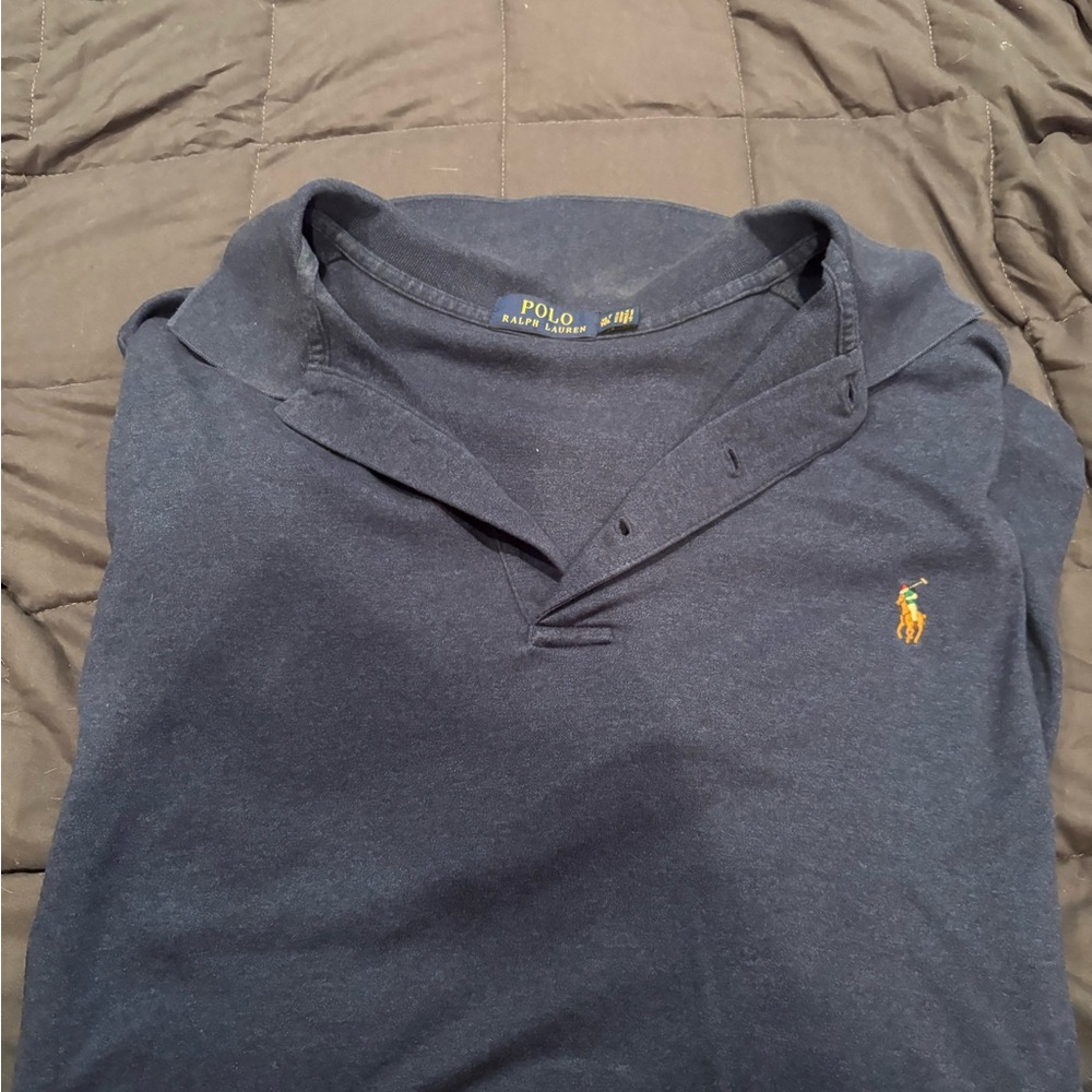 Polo by Ralph Lauren Men's Dark Blue Polo Shirt